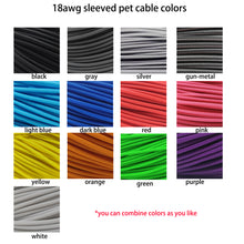 Load image into Gallery viewer, CoolerMaster full modular psu cables customized sleeved silver plated cables

