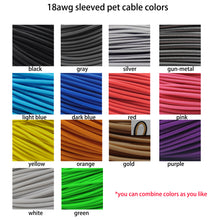 Cargar imagen en el visor de la galería, 18awg sleeved pet mixed colors psu extension cables kit atx eps pcie cords
